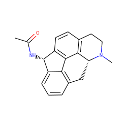 CC(=O)N[C@H]1c2cccc3c2-c2c1ccc1c2[C@@H](C3)N(C)CC1 ZINC000013806918