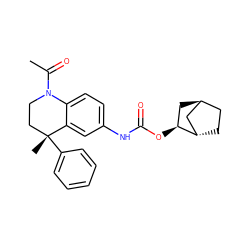 CC(=O)N1CC[C@@](C)(c2ccccc2)c2cc(NC(=O)O[C@H]3C[C@H]4CC[C@H]3C4)ccc21 ZINC000137817060