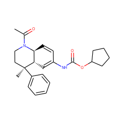 CC(=O)N1CC[C@](C)(c2ccccc2)[C@H]2C=C(NC(=O)OC3CCCC3)C=C[C@@H]21 ZINC000059085038