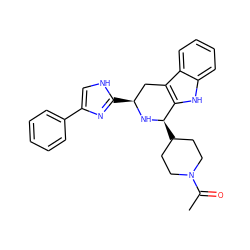 CC(=O)N1CCC([C@H]2N[C@@H](c3nc(-c4ccccc4)c[nH]3)Cc3c2[nH]c2ccccc32)CC1 ZINC000084690998