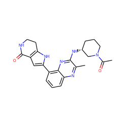 CC(=O)N1CCC[C@@H](Nc2nc3c(-c4cc5c([nH]4)CCNC5=O)cccc3nc2C)C1 ZINC000223414560