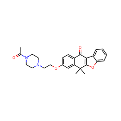 CC(=O)N1CCN(CCOc2ccc3c(c2)C(C)(C)c2oc4ccccc4c2C3=O)CC1 ZINC000114803076