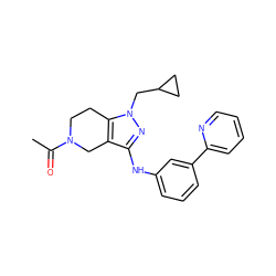 CC(=O)N1CCc2c(c(Nc3cccc(-c4ccccn4)c3)nn2CC2CC2)C1 ZINC001772627579