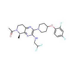 CC(=O)N1CCc2nc(N3CCC(Oc4ccc(F)cc4F)CC3)c(NCC(F)F)nc2[C@H]1C ZINC001772581432