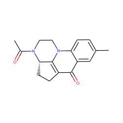 CC(=O)N1CCn2c3c(c(=O)c4cc(C)ccc42)CC[C@@H]31 ZINC000000170643