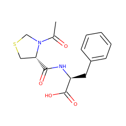 CC(=O)N1CSC[C@H]1C(=O)N[C@@H](Cc1ccccc1)C(=O)O ZINC000028021258