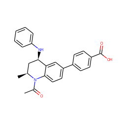 CC(=O)N1c2ccc(-c3ccc(C(=O)O)cc3)cc2[C@H](Nc2ccccc2)C[C@@H]1C ZINC000147250275