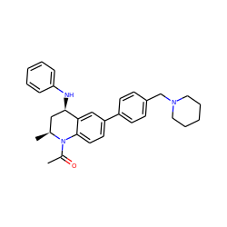 CC(=O)N1c2ccc(-c3ccc(CN4CCCCC4)cc3)cc2[C@H](Nc2ccccc2)C[C@@H]1C ZINC000117490807