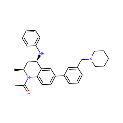 CC(=O)N1c2ccc(-c3cccc(CN4CCCCC4)c3)cc2[C@H](Nc2ccccc2)C[C@@H]1C ZINC000299840565