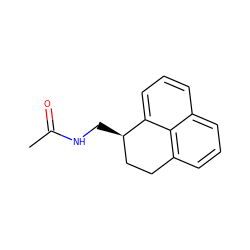 CC(=O)NC[C@@H]1CCc2cccc3cccc1c23 ZINC000013834426