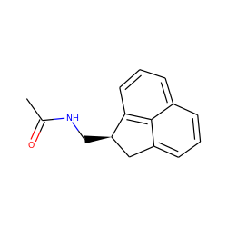 CC(=O)NC[C@@H]1Cc2cccc3cccc1c23 ZINC000013834458