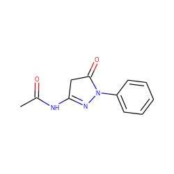 CC(=O)NC1=NN(c2ccccc2)C(=O)C1 ZINC000000286792