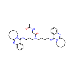 CC(=O)NCC(=O)N(CCCCN=c1c2ccccc2nc2n1CCCCCC2)CCCN=c1c2ccccc2nc2n1CCCCCC2 ZINC000261093132