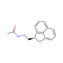 CC(=O)NCC[C@@H]1Cc2cccc3cccc1c23 ZINC000013834474