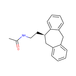 CC(=O)NCC[C@@H]1Cc2ccccc2Cc2ccccc21 ZINC000013581659