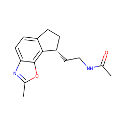 CC(=O)NCC[C@H]1CCc2ccc3nc(C)oc3c21 ZINC000096174396