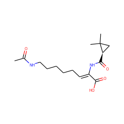 CC(=O)NCCCCC/C=C(\NC(=O)[C@@H]1CC1(C)C)C(=O)O ZINC000026023926