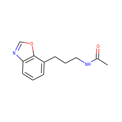 CC(=O)NCCCc1cccc2ncoc12 ZINC000027210974