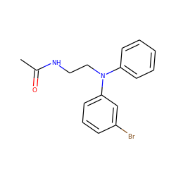 CC(=O)NCCN(c1ccccc1)c1cccc(Br)c1 ZINC000028864647