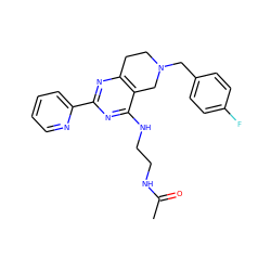 CC(=O)NCCNc1nc(-c2ccccn2)nc2c1CN(Cc1ccc(F)cc1)CC2 ZINC000653845346