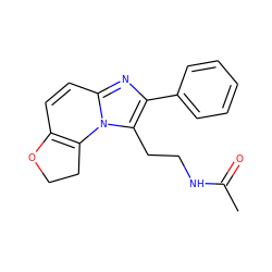 CC(=O)NCCc1c(-c2ccccc2)nc2ccc3c(n12)CCO3 ZINC000072110085