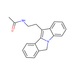 CC(=O)NCCc1c2n(c3ccccc13)Cc1ccccc1-2 ZINC000013494166