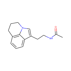 CC(=O)NCCc1cn2c3c(cccc13)CCC2 ZINC000028712576