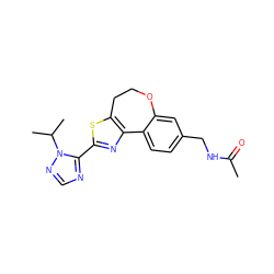 CC(=O)NCc1ccc2c(c1)OCCc1sc(-c3ncnn3C(C)C)nc1-2 ZINC000096269638