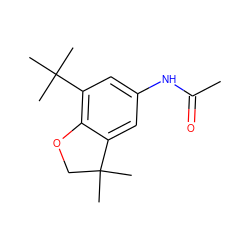 CC(=O)Nc1cc(C(C)(C)C)c2c(c1)C(C)(C)CO2 ZINC000003825526