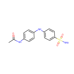 CC(=O)Nc1ccc(Nc2ccc(S(N)(=O)=O)cc2)cc1 ZINC000028523366