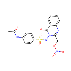 CC(=O)Nc1ccc(S(=O)(=O)Nn2c(CO[N+](=O)[O-])nc3ccccc3c2=O)cc1 ZINC000653751714