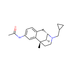 CC(=O)Nc1ccc2c(c1)[C@@]1(C)CCN(CC3CC3)[C@@H](C2)[C@@H]1C ZINC000029556079