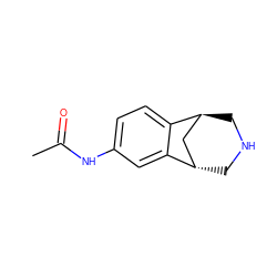 CC(=O)Nc1ccc2c(c1)[C@H]1CNC[C@H]2C1 ZINC000101057804