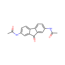 CC(=O)Nc1ccc2c(c1)C(=O)c1cc(NC(C)=O)ccc1-2 ZINC000000243172