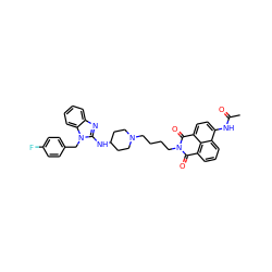 CC(=O)Nc1ccc2c3c(cccc13)C(=O)N(CCCCN1CCC(Nc3nc4ccccc4n3Cc3ccc(F)cc3)CC1)C2=O ZINC000653916416