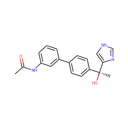 CC(=O)Nc1cccc(-c2ccc([C@](C)(O)c3c[nH]cn3)cc2)c1 ZINC000059972606