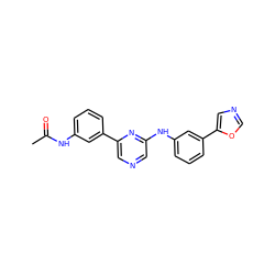 CC(=O)Nc1cccc(-c2cncc(Nc3cccc(-c4cnco4)c3)n2)c1 ZINC000013679246