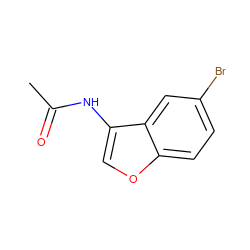 CC(=O)Nc1coc2ccc(Br)cc12 ZINC000000551453