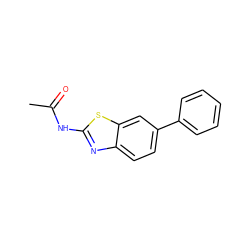 CC(=O)Nc1nc2ccc(-c3ccccc3)cc2s1 ZINC000116772550