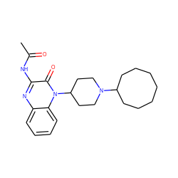 CC(=O)Nc1nc2ccccc2n(C2CCN(C3CCCCCCC3)CC2)c1=O ZINC000114713324