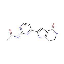 CC(=O)Nc1nccc(-c2cc3c([nH]2)CCNC3=O)n1 ZINC000028970824