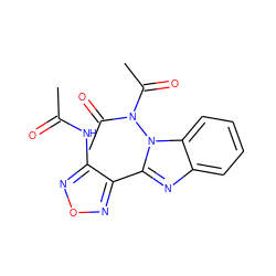 CC(=O)Nc1nonc1-c1nc2ccccc2n1N(C(C)=O)C(C)=O ZINC000000269047