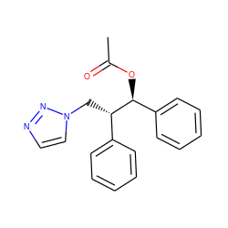 CC(=O)O[C@@H](c1ccccc1)[C@@H](Cn1ccnn1)c1ccccc1 ZINC000073222769