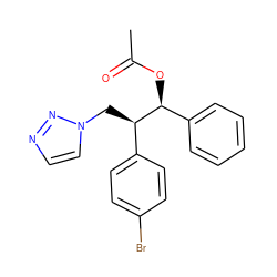 CC(=O)O[C@@H](c1ccccc1)[C@H](Cn1ccnn1)c1ccc(Br)cc1 ZINC000096286429