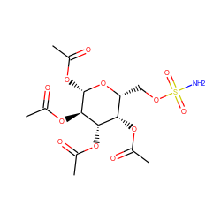 CC(=O)O[C@@H]1[C@H](OC(C)=O)[C@@H](OC(C)=O)[C@H](OC(C)=O)O[C@@H]1COS(N)(=O)=O ZINC000066123090