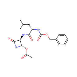 CC(=O)O[C@@H]1NC(=O)[C@H]1NC(=O)[C@H](CC(C)C)NC(=O)OCc1ccccc1 ZINC000013490364