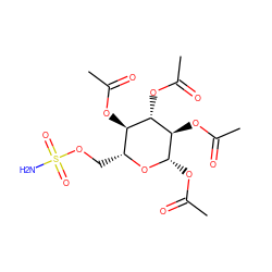 CC(=O)O[C@@H]1O[C@H](COS(N)(=O)=O)[C@@H](OC(C)=O)[C@H](OC(C)=O)[C@H]1OC(C)=O ZINC000066123059