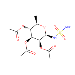 CC(=O)O[C@H]1[C@@H](OC(C)=O)[C@H](OC(C)=O)[C@@H](C)O[C@H]1NS(N)(=O)=O ZINC000072178220