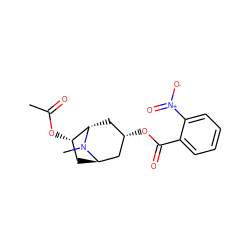 CC(=O)O[C@H]1C[C@@H]2C[C@@H](OC(=O)c3ccccc3[N+](=O)[O-])C[C@@H]1N2C ZINC000101660801