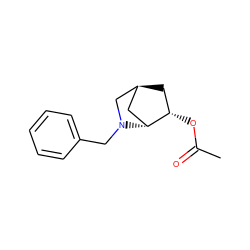 CC(=O)O[C@H]1C[C@H]2C[C@H]1N(Cc1ccccc1)C2 ZINC000101431339